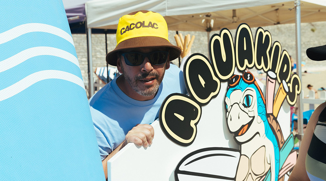 L'équipe AQUAKID'S GLISS sur la plage de Pontaillac