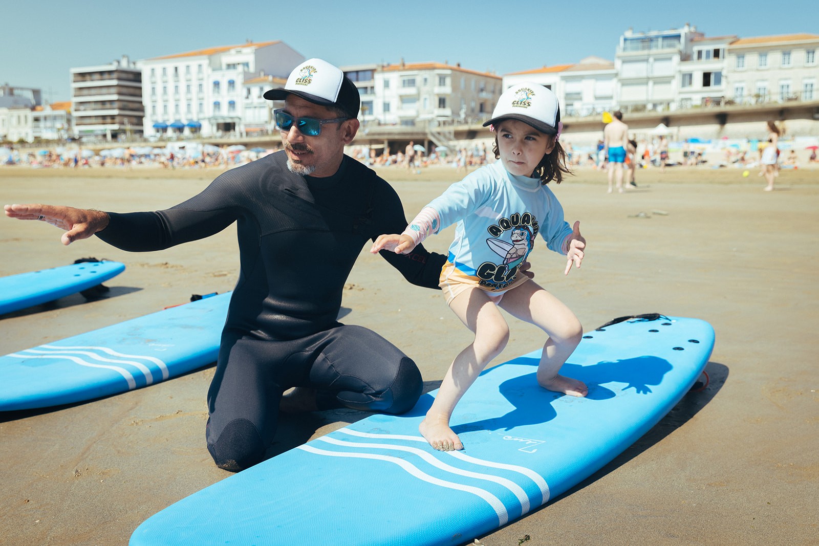 Enfants au club de plage de Pontaillac